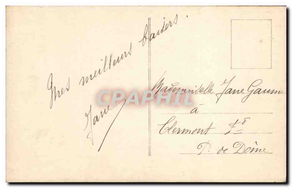 Jeune femme assise avec bouquet — Souvenir affectueux — Éditeur ELA, n° 1064 — Verso