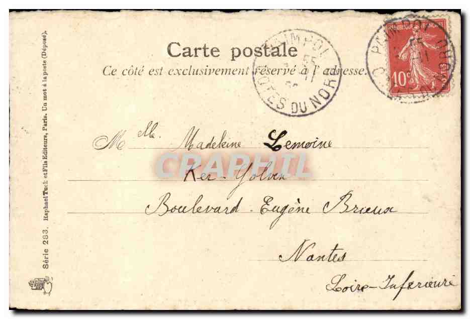 CPA Fantaisie Enfant cassant des oeufs — Rückseite