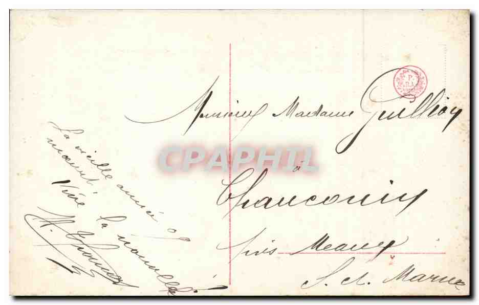 CPA Fantaisie Femme 31 Bonne annee — Rückseite