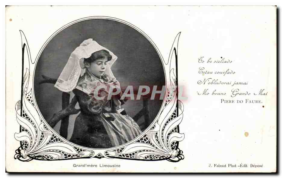 CPA Fantaisie enfant Grand mere Limousine