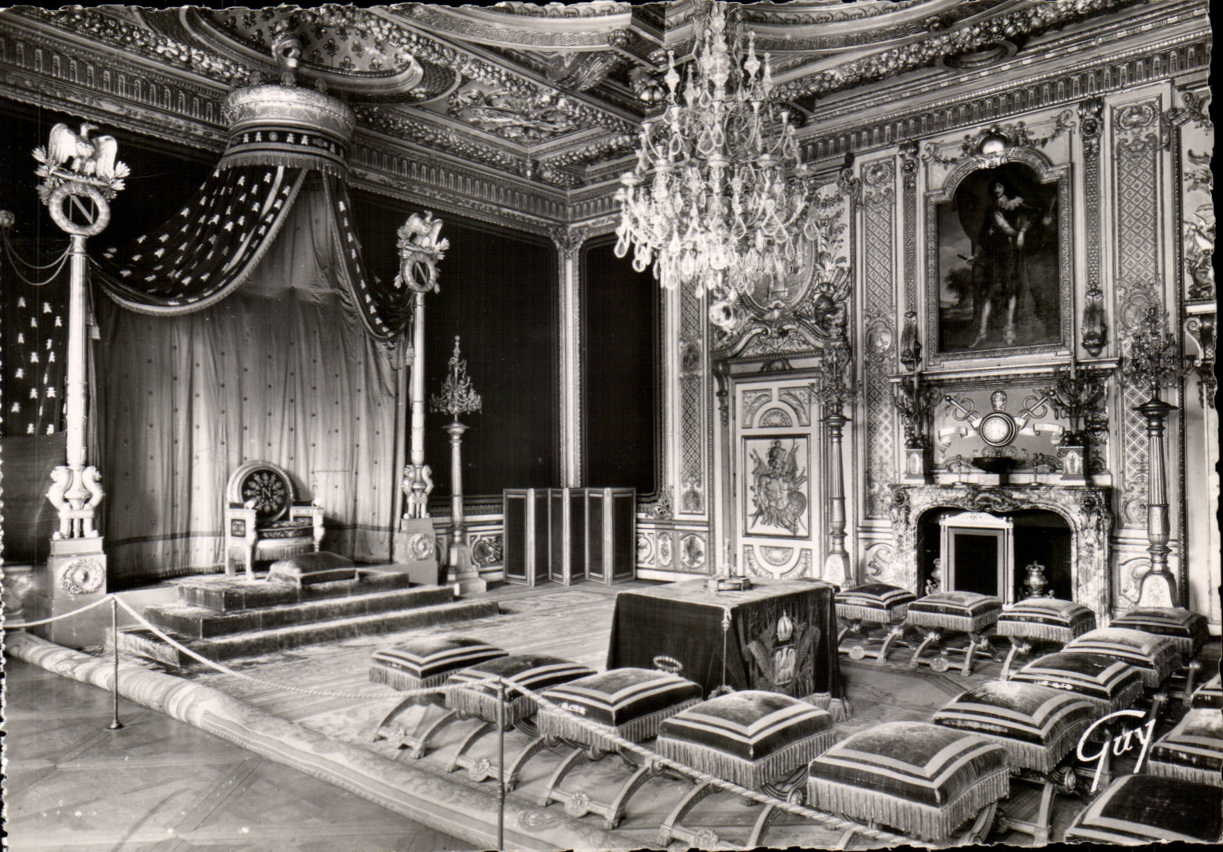 Fontainebleau (Seine-et-Marne) — Das Schloss - Thronsaal — André TARDONTE, Nr. 934