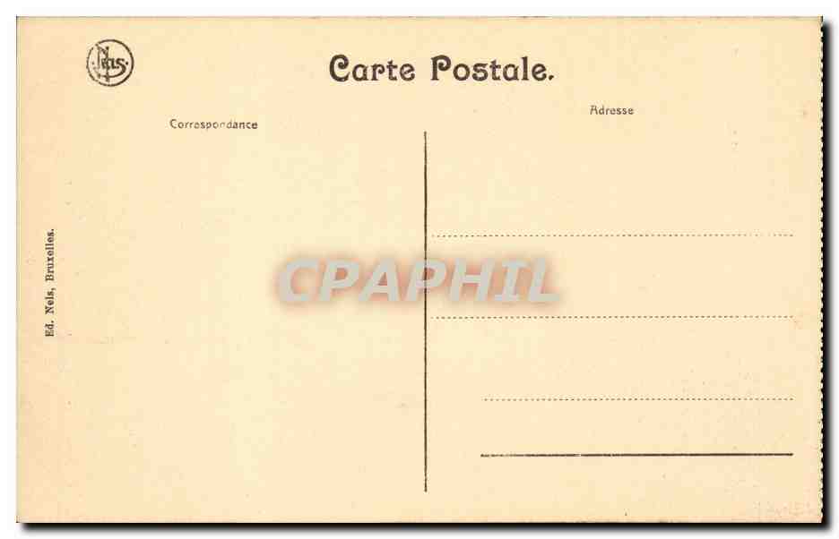 Belgique CPA Pensionnat des soeurs de Sainte Therese Pont a Chin les Tournai Couloir d'entree — Rückseite