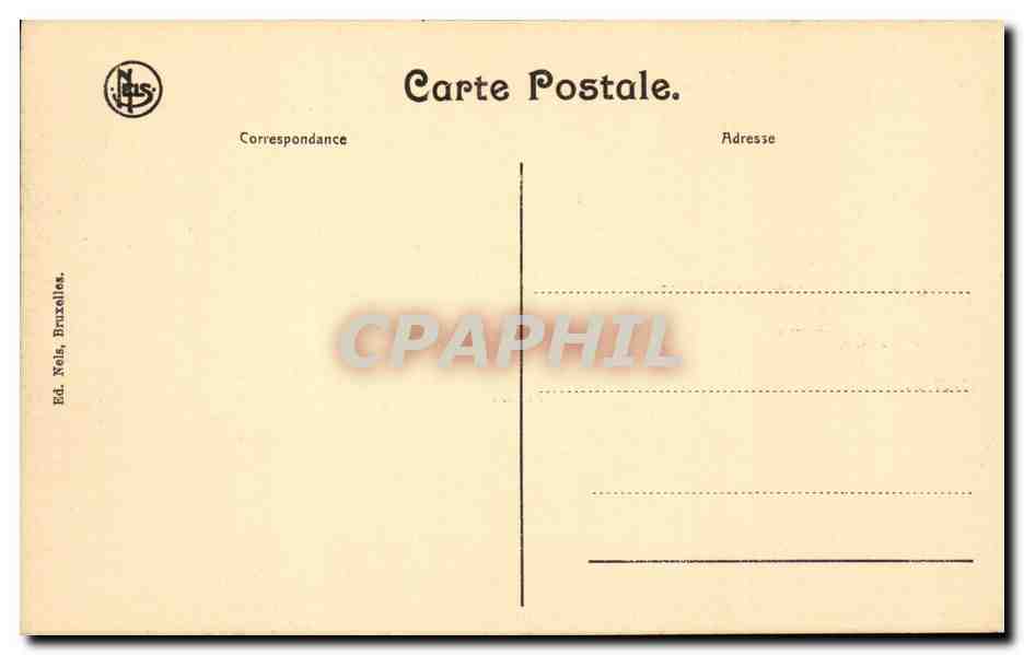 Belgique CPA Pensionnat des soeurs de Sainte Therese Pont a Chin les Tournai Un coin du potager — Rückseite