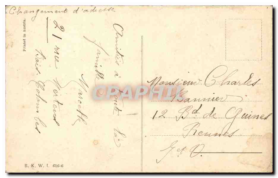 CPA Fantaisie Enfants  — Verso