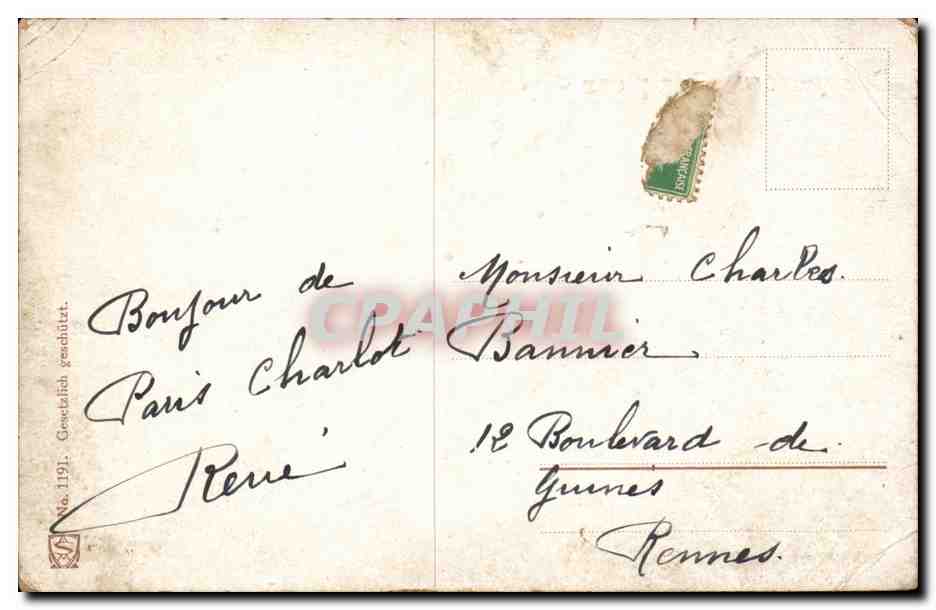 CPA Fantaisie Enfants Concours de pompiers  — Rückseite