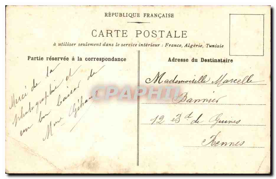 CPA Fantaisie Enfant Extrait de l'album l'arithmetique — Rückseite