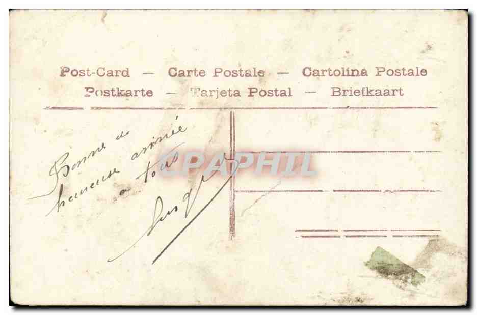 CPA Fantaisie Homme — Rückseite