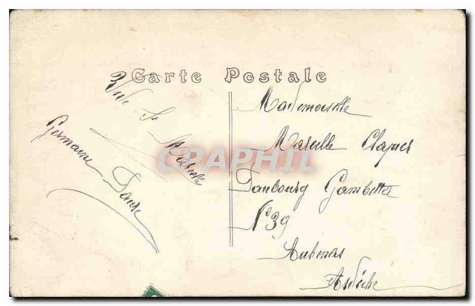 CPA Fantaisie Femme Bonne fete — Verso
