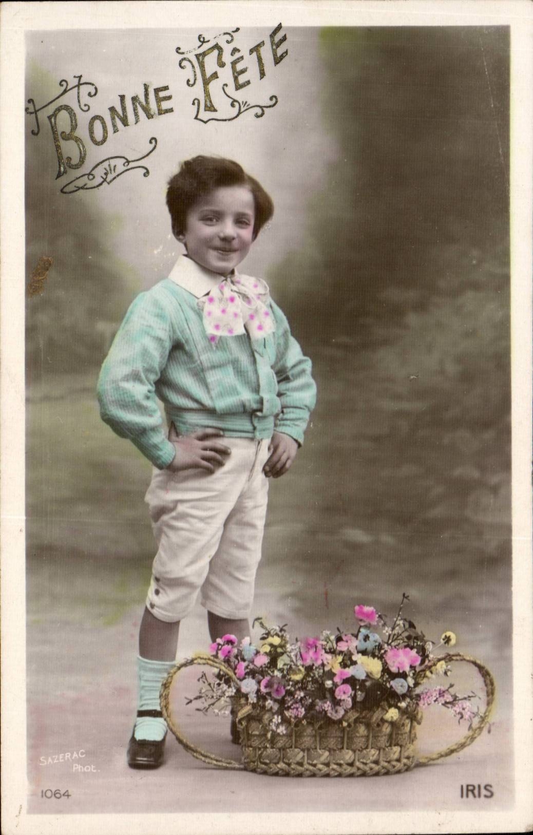 CPA Fantaisie Enfant Bonne fete