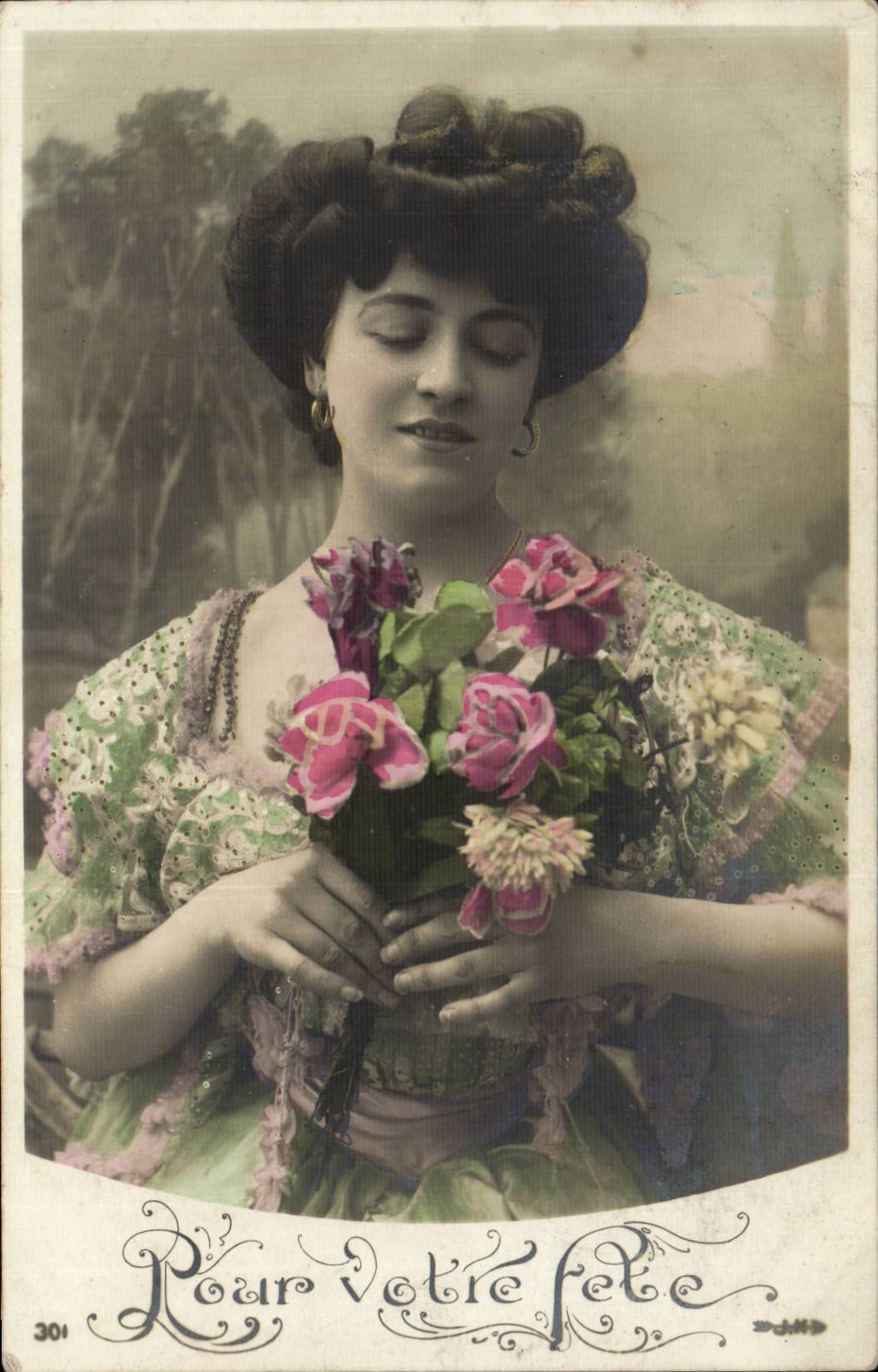 CPA Fantaisie Femme