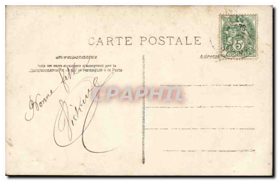 CPA Fantaisie Femme — Rückseite