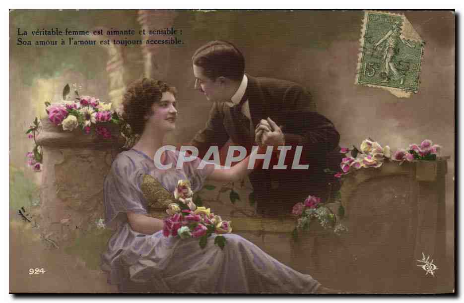 Amour et sensibilité — La véritable femme est aimante et sensible — éditeur inconnu, n° 924