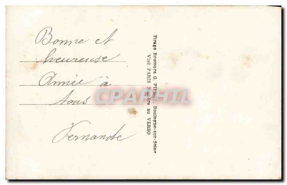 CPA Fantaisie Enfant — Rückseite