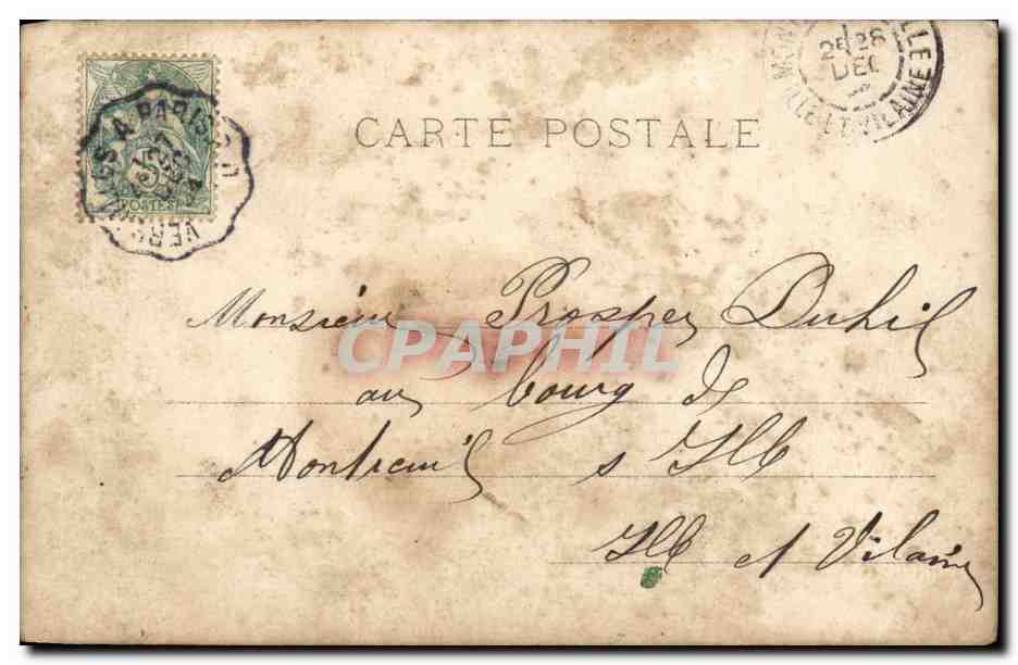 CPA Fantaisie Enfants — Rückseite