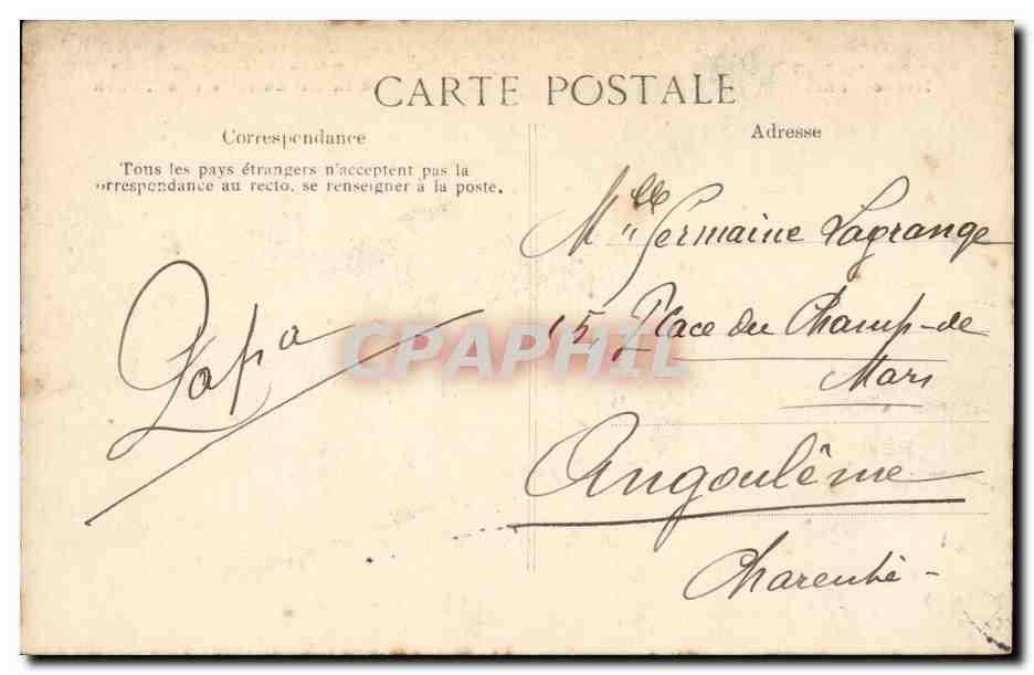 Paris CPA Les chimeres de Notre Dame (aigle eagle vautour vulture) — Rückseite