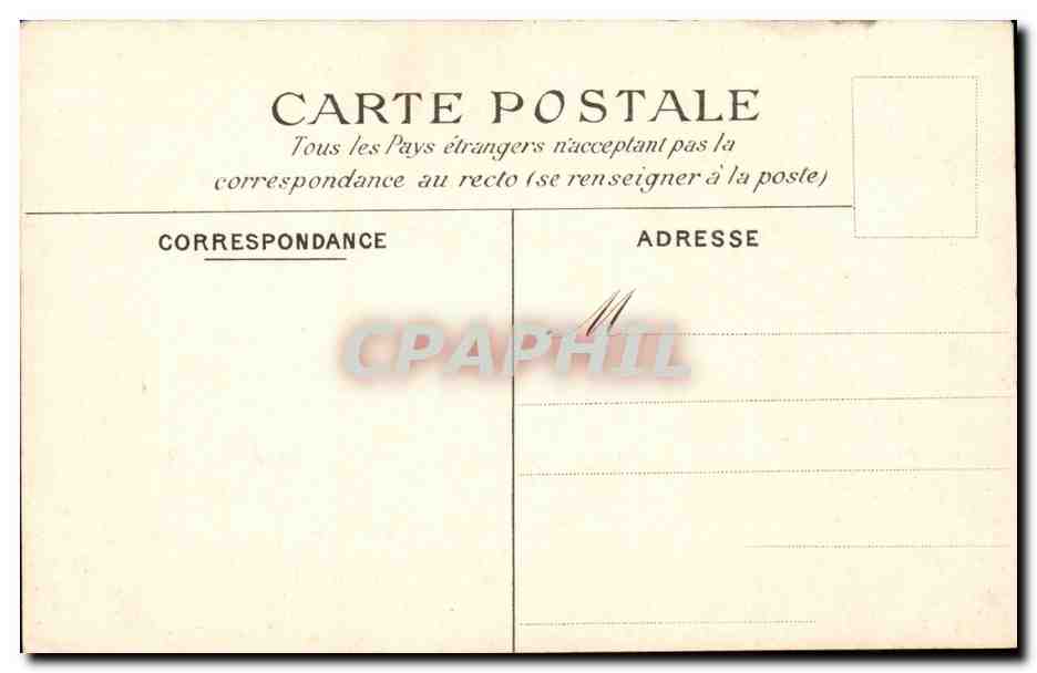 Paris CPA Salon des messagers d'Etat Plafond allegorique par Decasine Senat Luxembourg — Rückseite