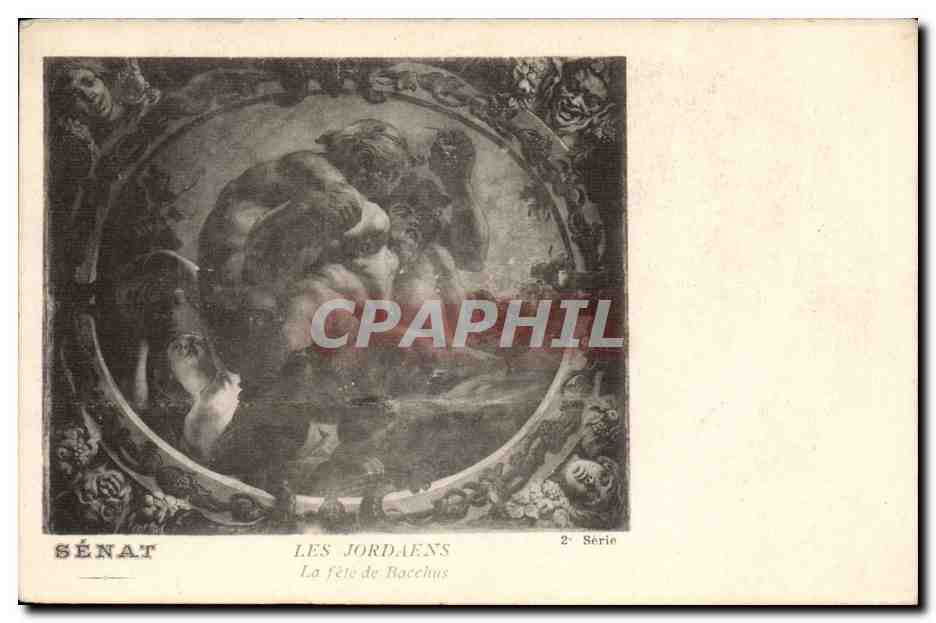 Paris CPA Les Jordaens La fete de Bacchus Senat Luxembourg