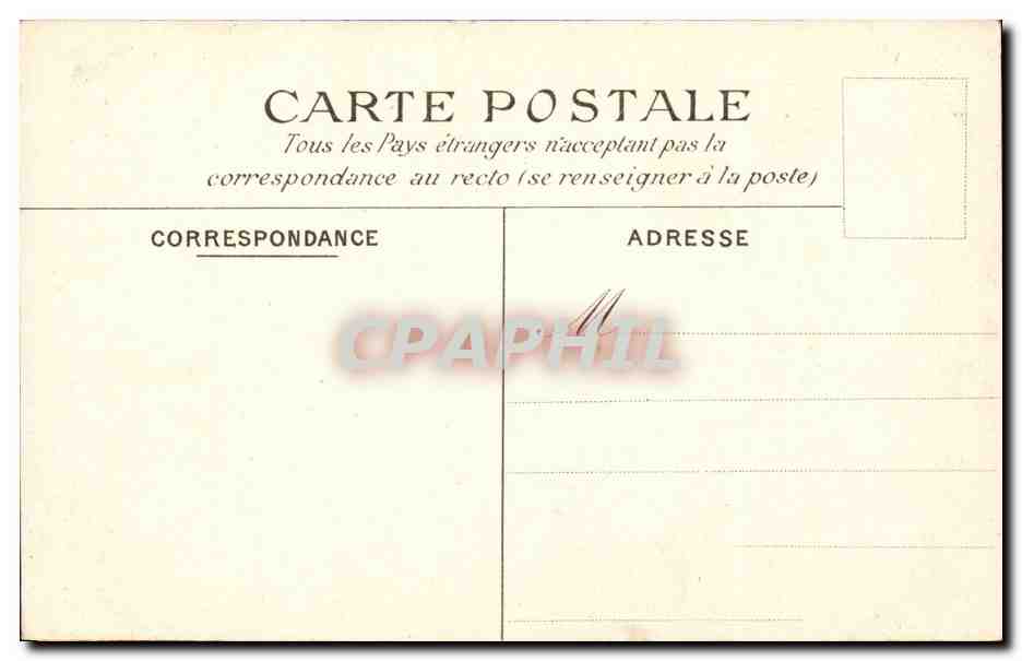 Paris CPA La terrasse Ouest du jardin Senat Luxembourg — Rückseite