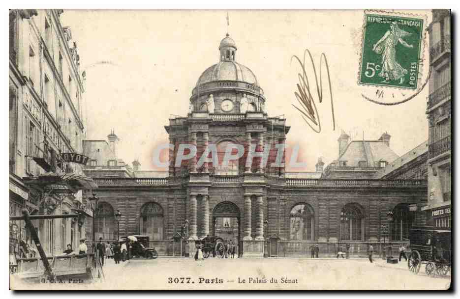 Paris CPA Le palais du Senat Luxembourg