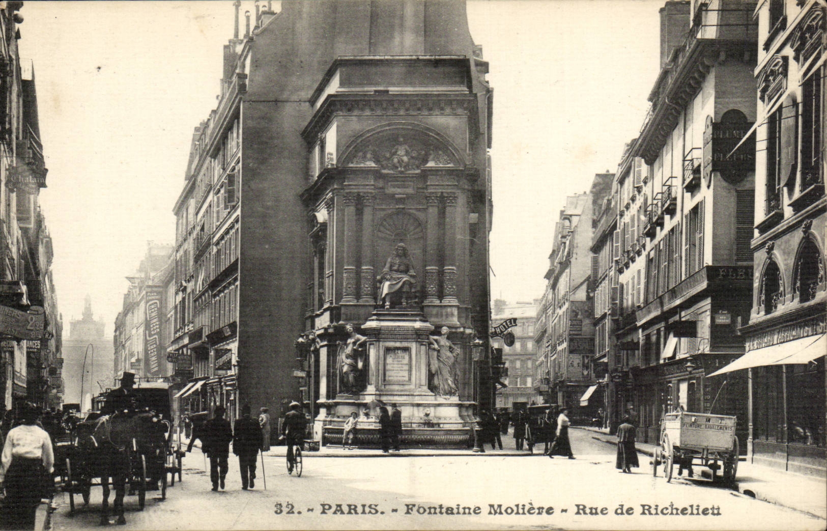 Paris CPA Fontaine Moliere Rue de Richelieu