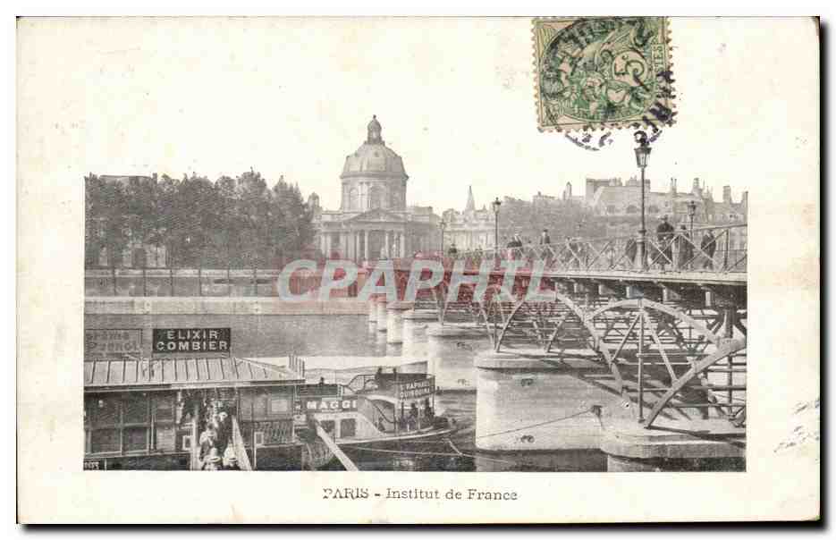 Paris CPA Pont des Arts et Institut de France