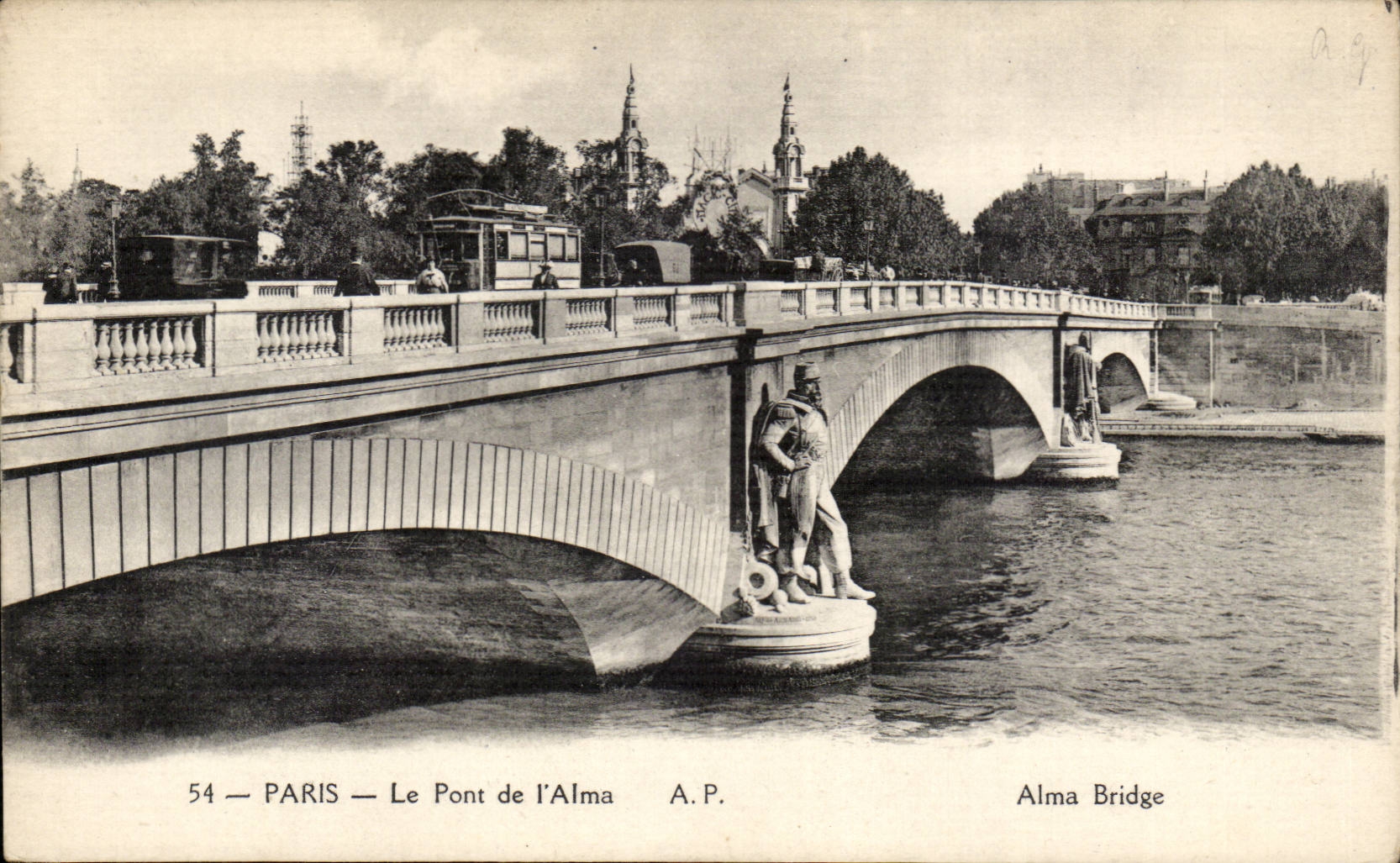 Paris CPA Pont de l'Alma