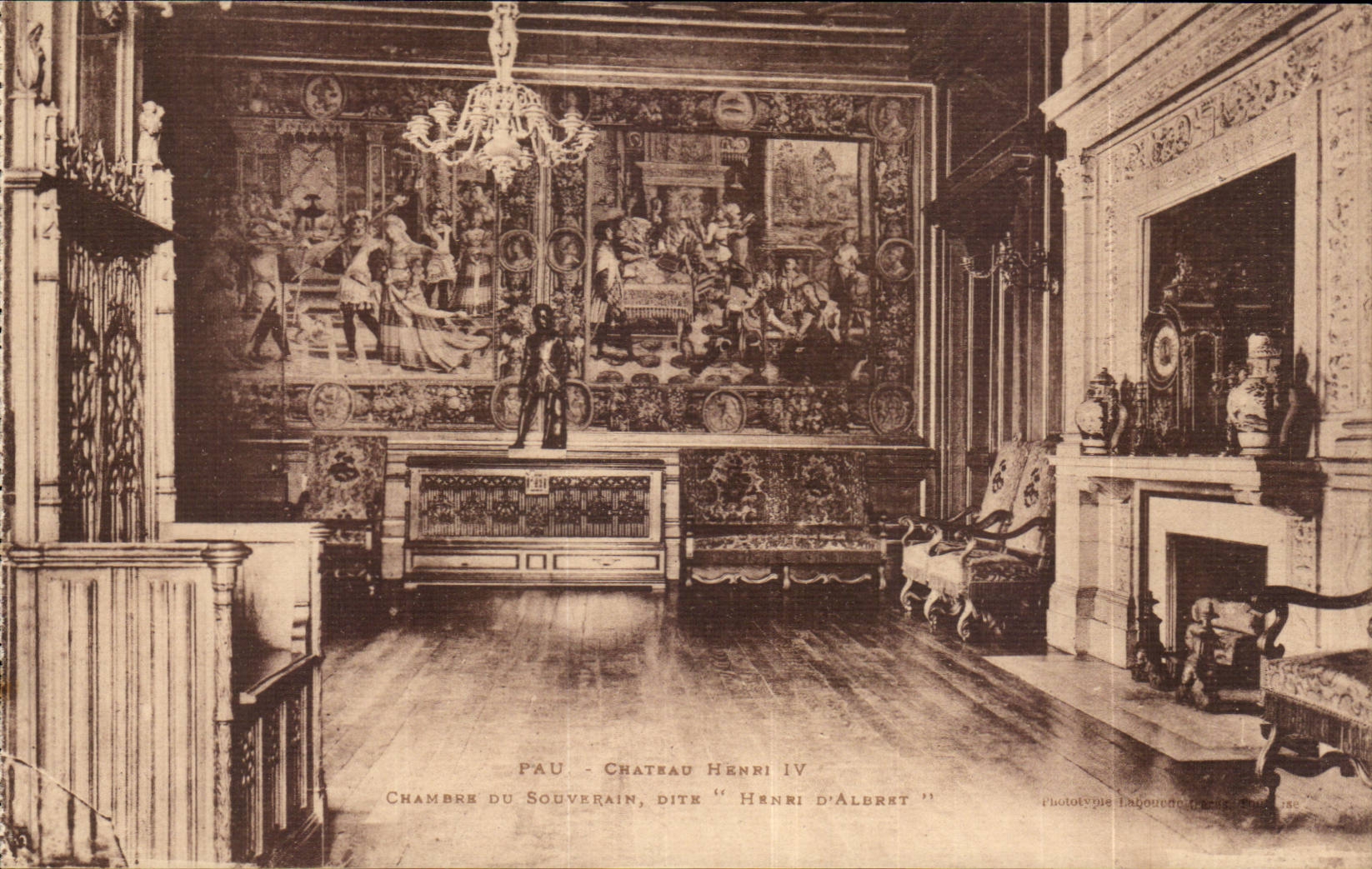 Pau - Château Henri IV - Chambre du Souverain, dite 'Henri d'Albret'