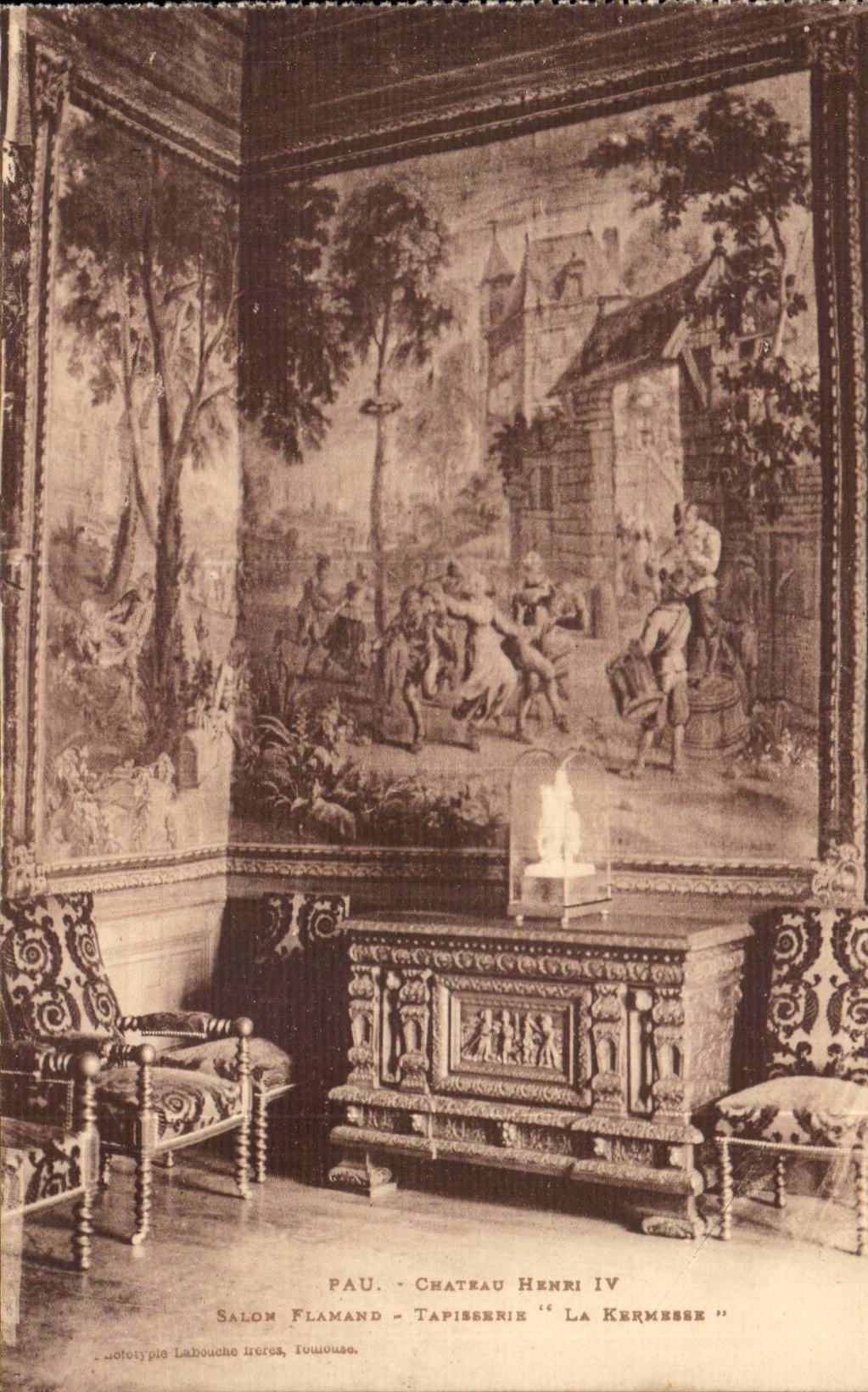 Pau - Schloss Henri IV - Wandteppich "La Kermesse" - Flämischer Salon