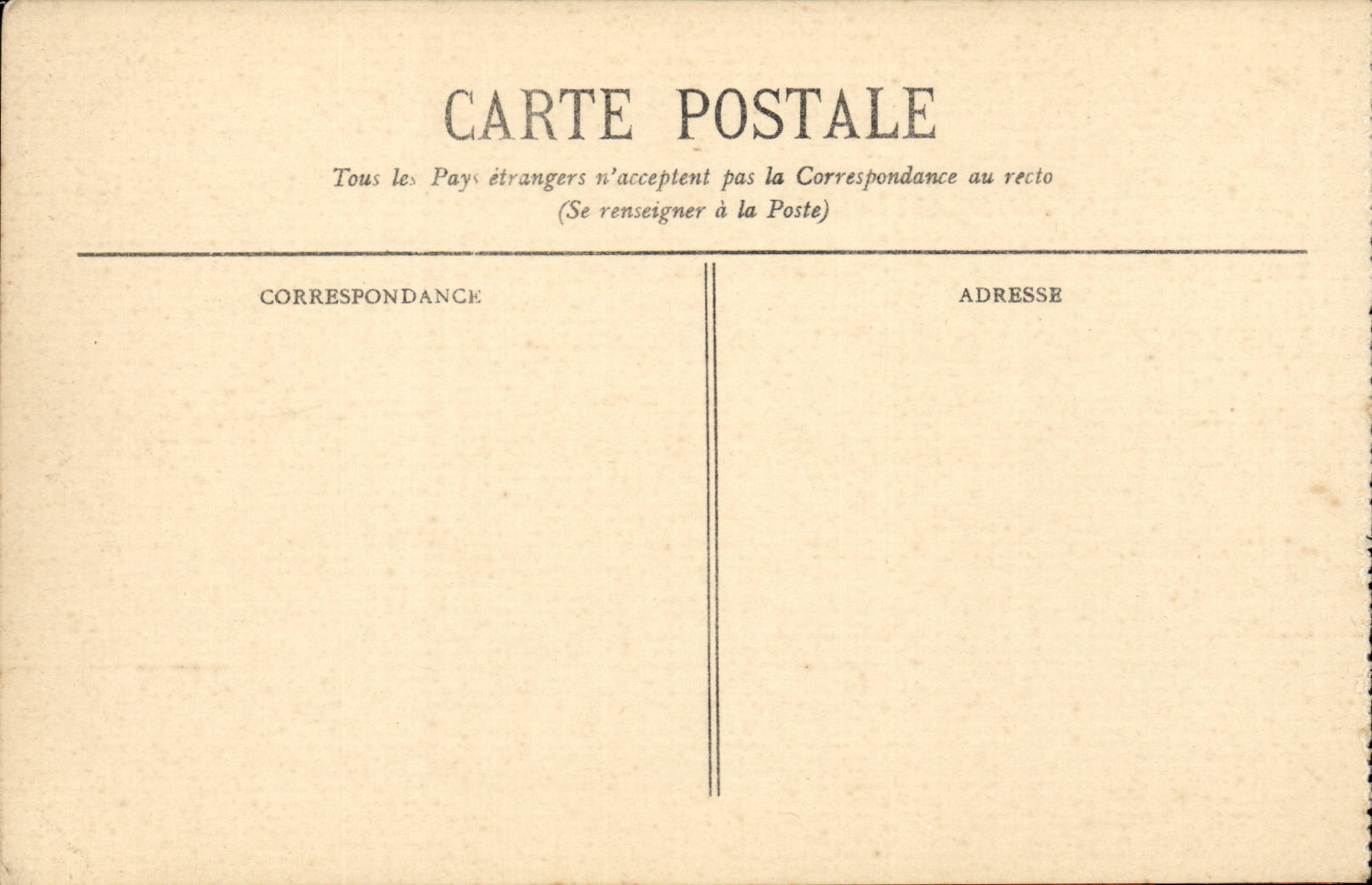 Bordeaux CPA Place des Quinconces — Verso