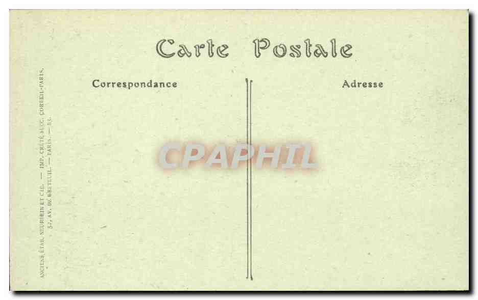 Paris CPA Notre Dame la nef — Verso