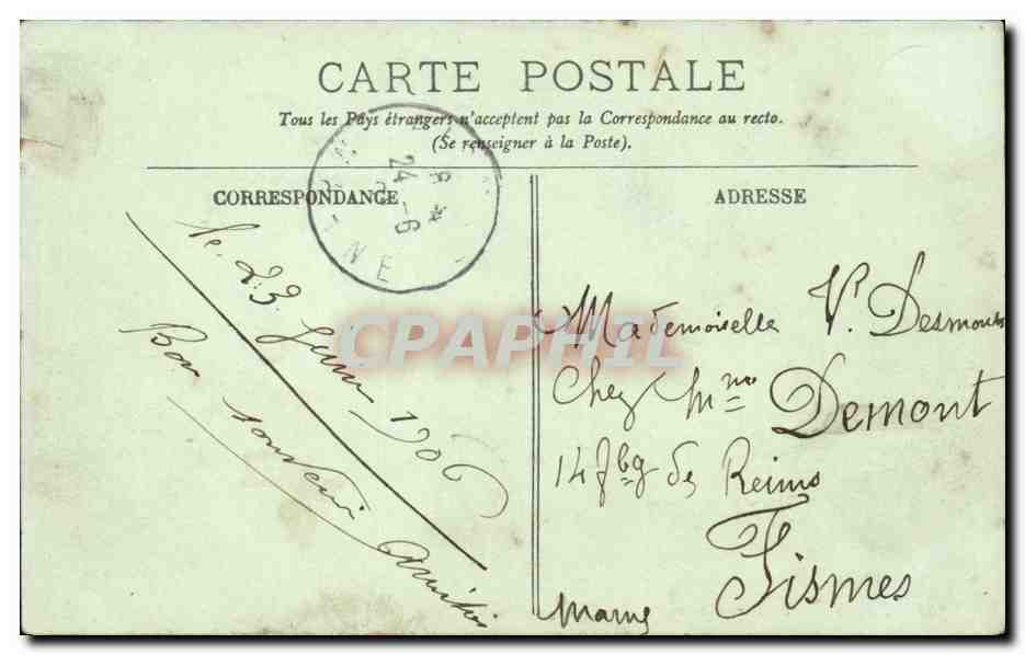 Paris — Le Parc Montsouris La Cascade — L. Affair — Verso