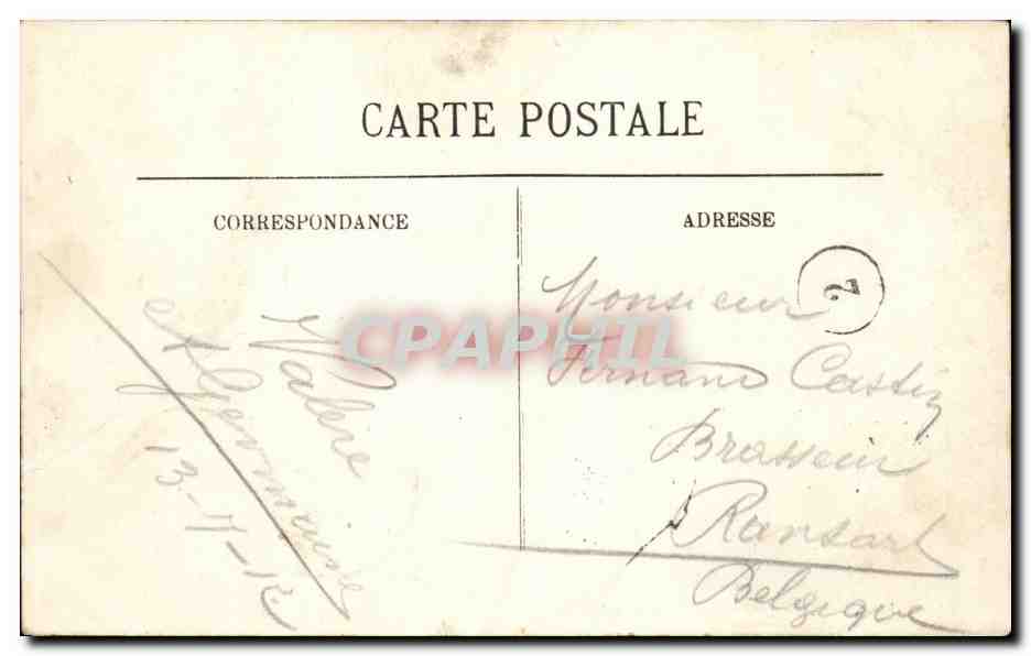 Paris CPA le jardin du palais royal — Verso