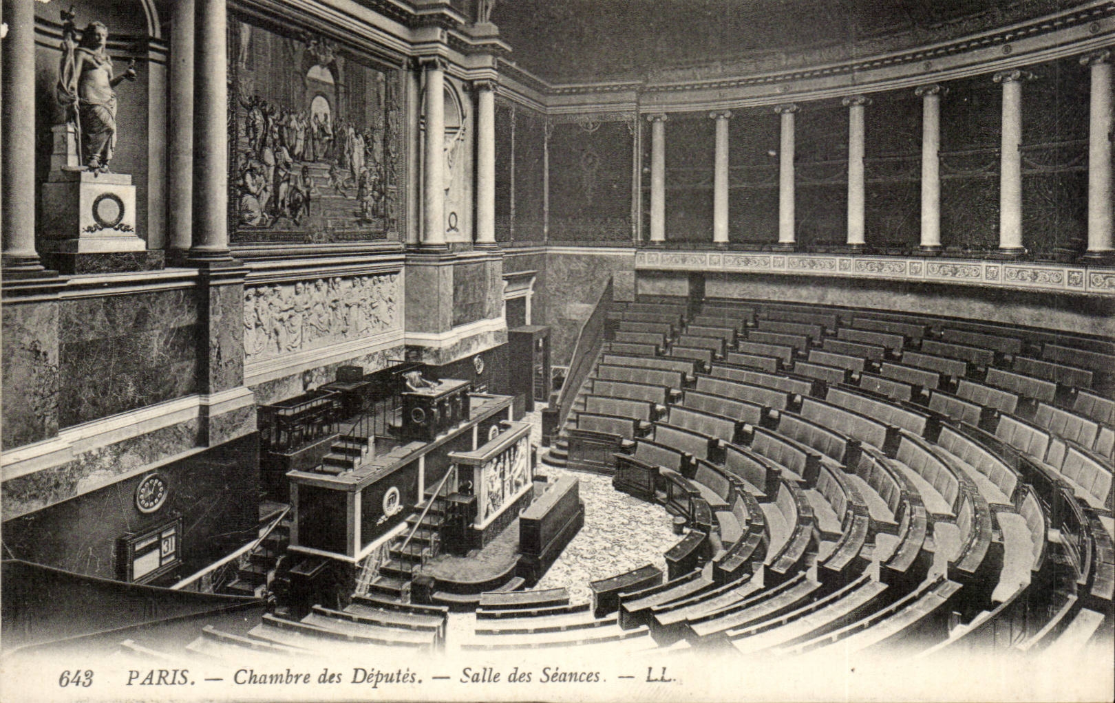 Paris CPA Chambre des deputes Salle des seances