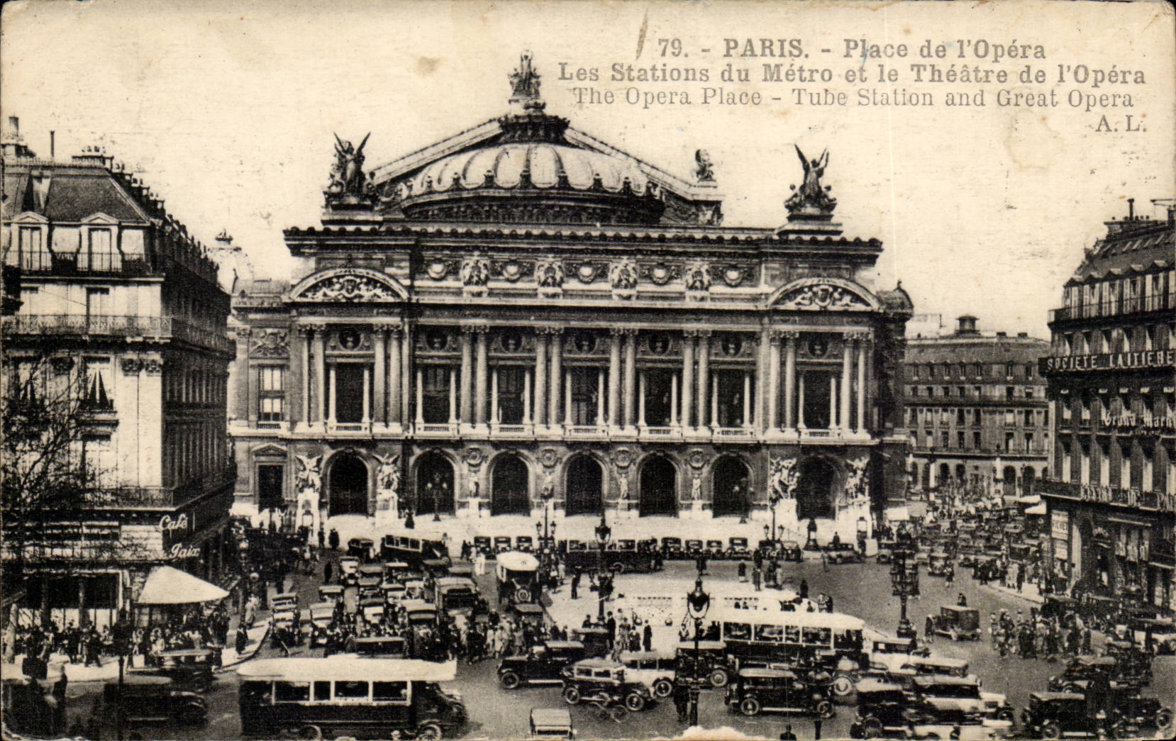 Paris CPA opera Les stations de Metro