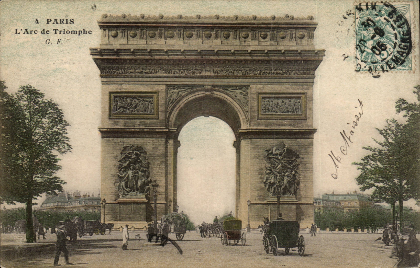 Paris CPA Arc de Triomphe