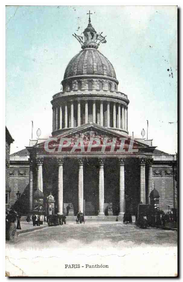 PARIS - Panthéon — vue de la façade classique avec colonnades — éditeur CPAPHIL, n° de série non visible