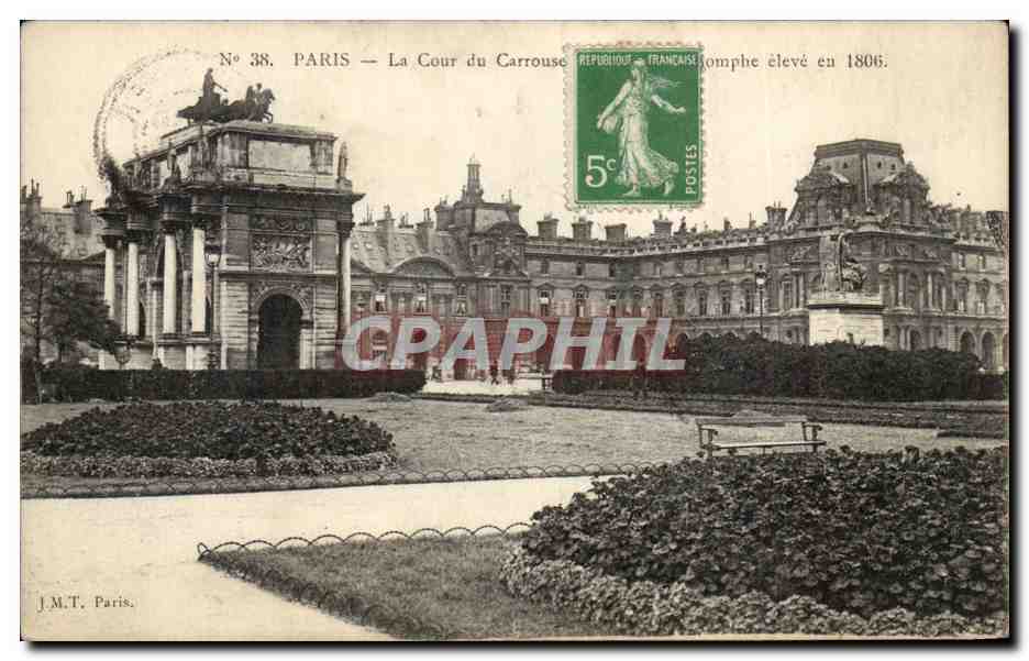 Paris CPA Cour du Carrousel