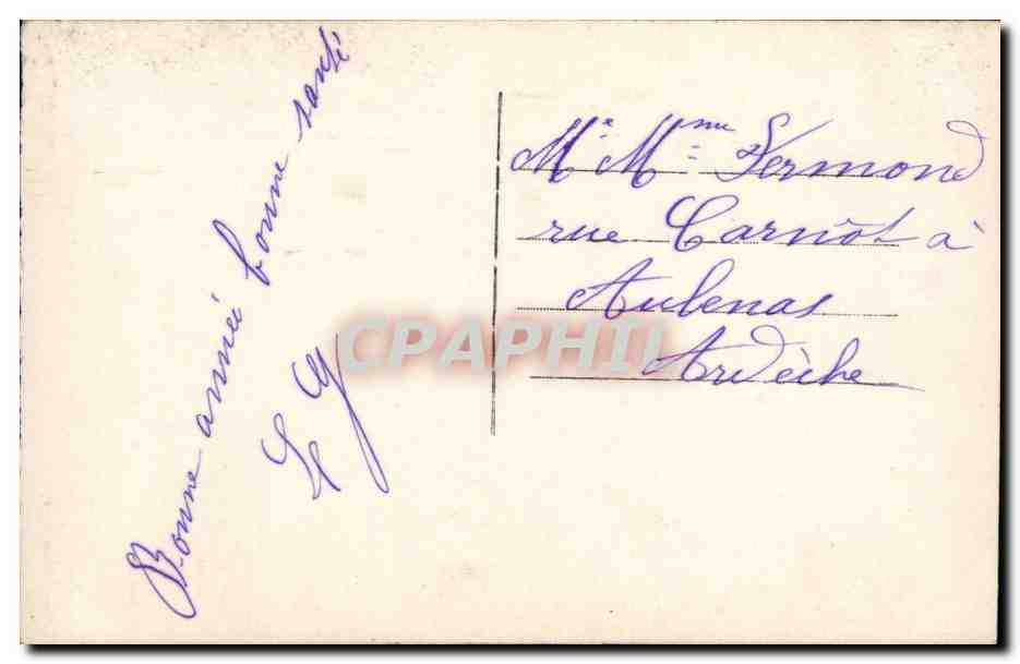 CPA Fantaisie Enfant Bonne annee — Verso