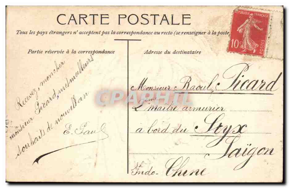 CPA Fantaisie Enfant  — Rückseite
