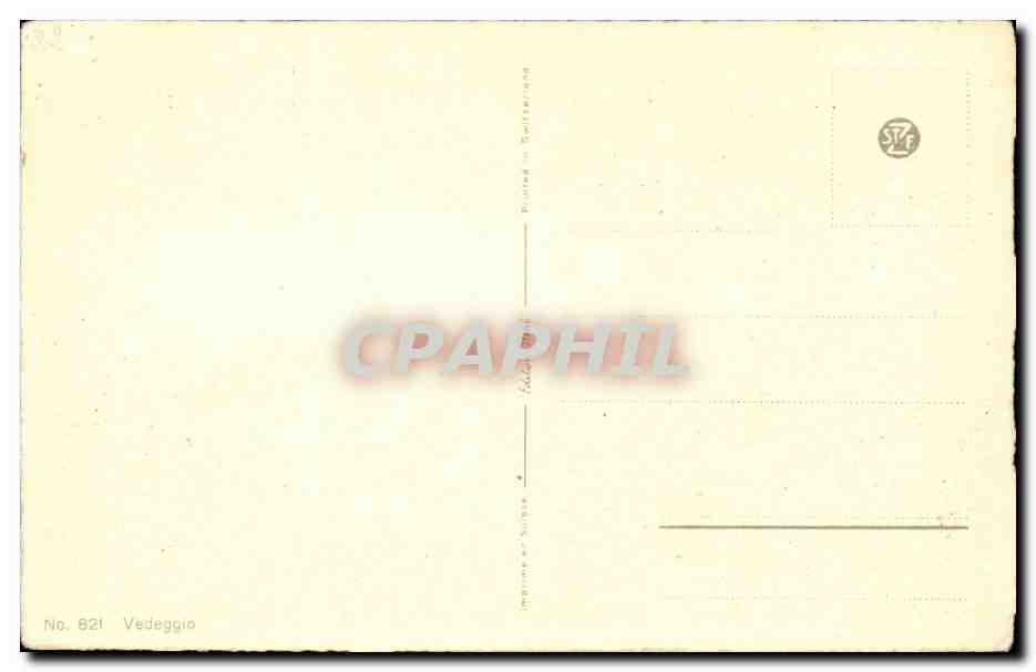 CPA Fantaisie paysage Vedeggio — Back