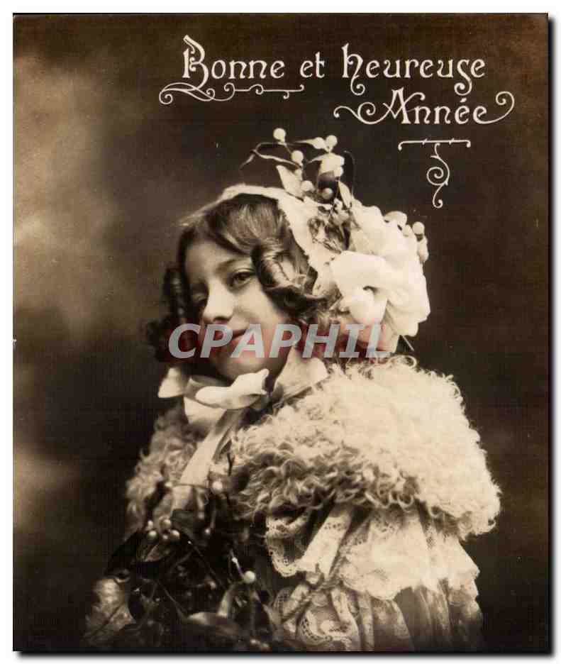 CPA Fantaisie Enfant Bonne et heureuse annee