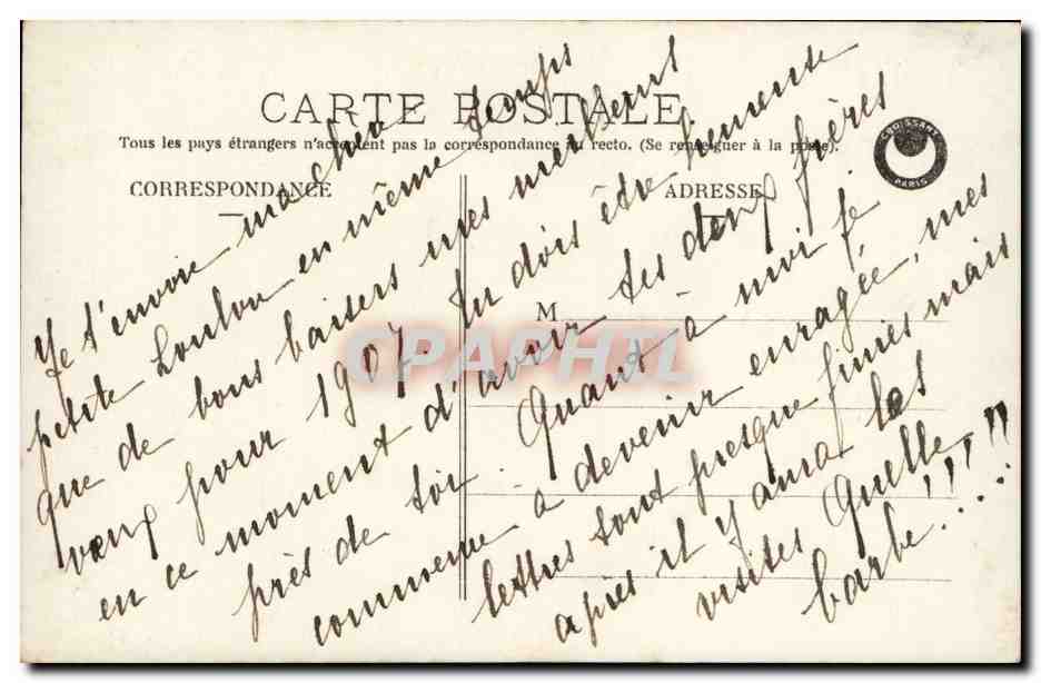 CPA Fantaisie Enfant Bonne et heureuse annee — Rückseite