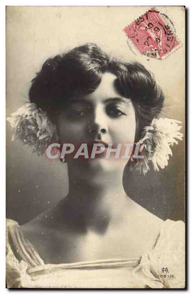 Jeune femme à fleurs — portrait — CPAPHIL n° TOB1/6