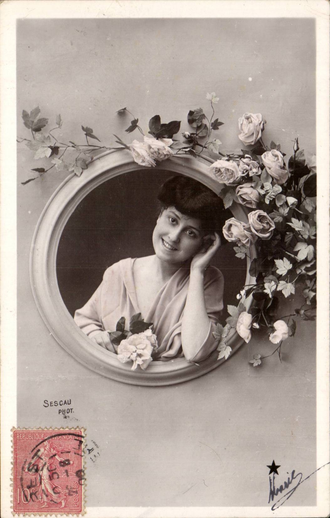 CPA Fantaisie Femme