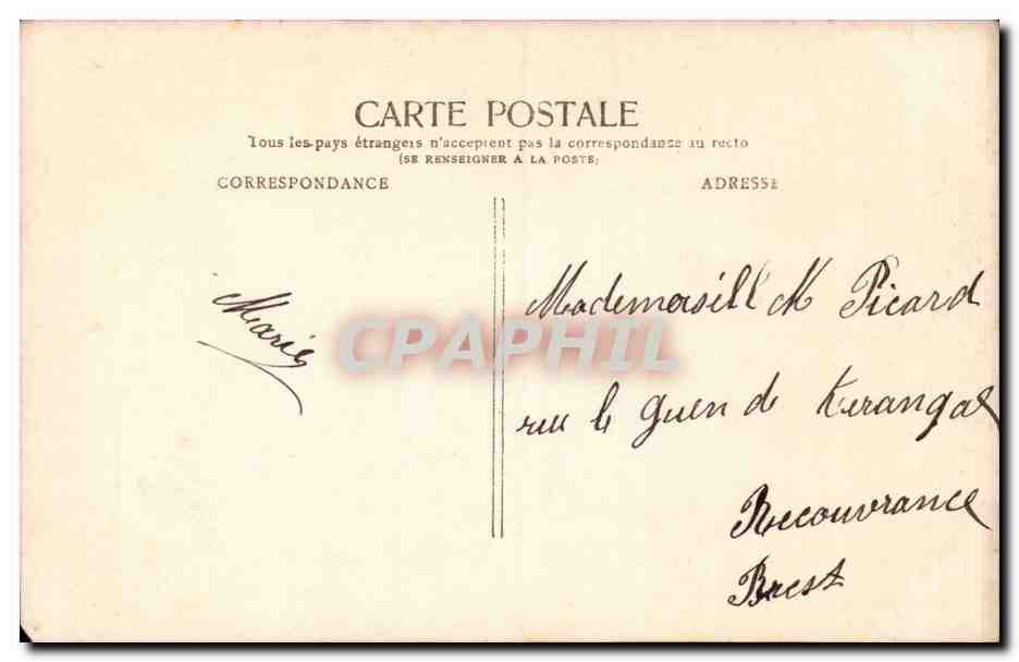 Jeune femme dans un cadre orné — éditeur IRIS, n° 169 — Verso