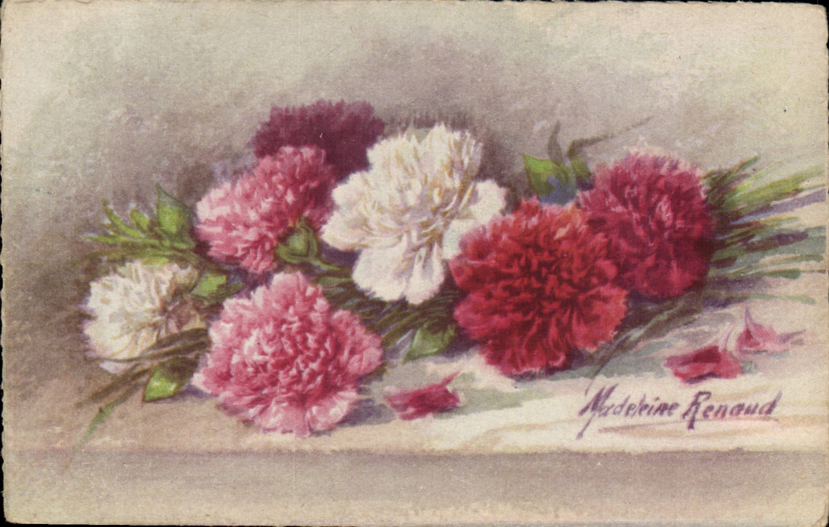 CPA Fantaisie Fleurs