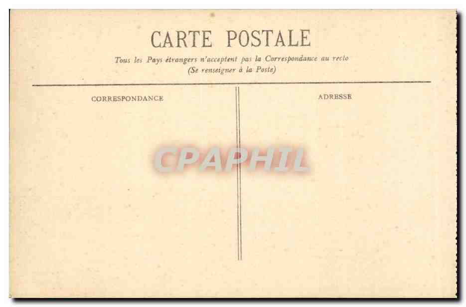 Bordeaux CPA Vue generale de la Roule prise de la Tour St michel — Verso