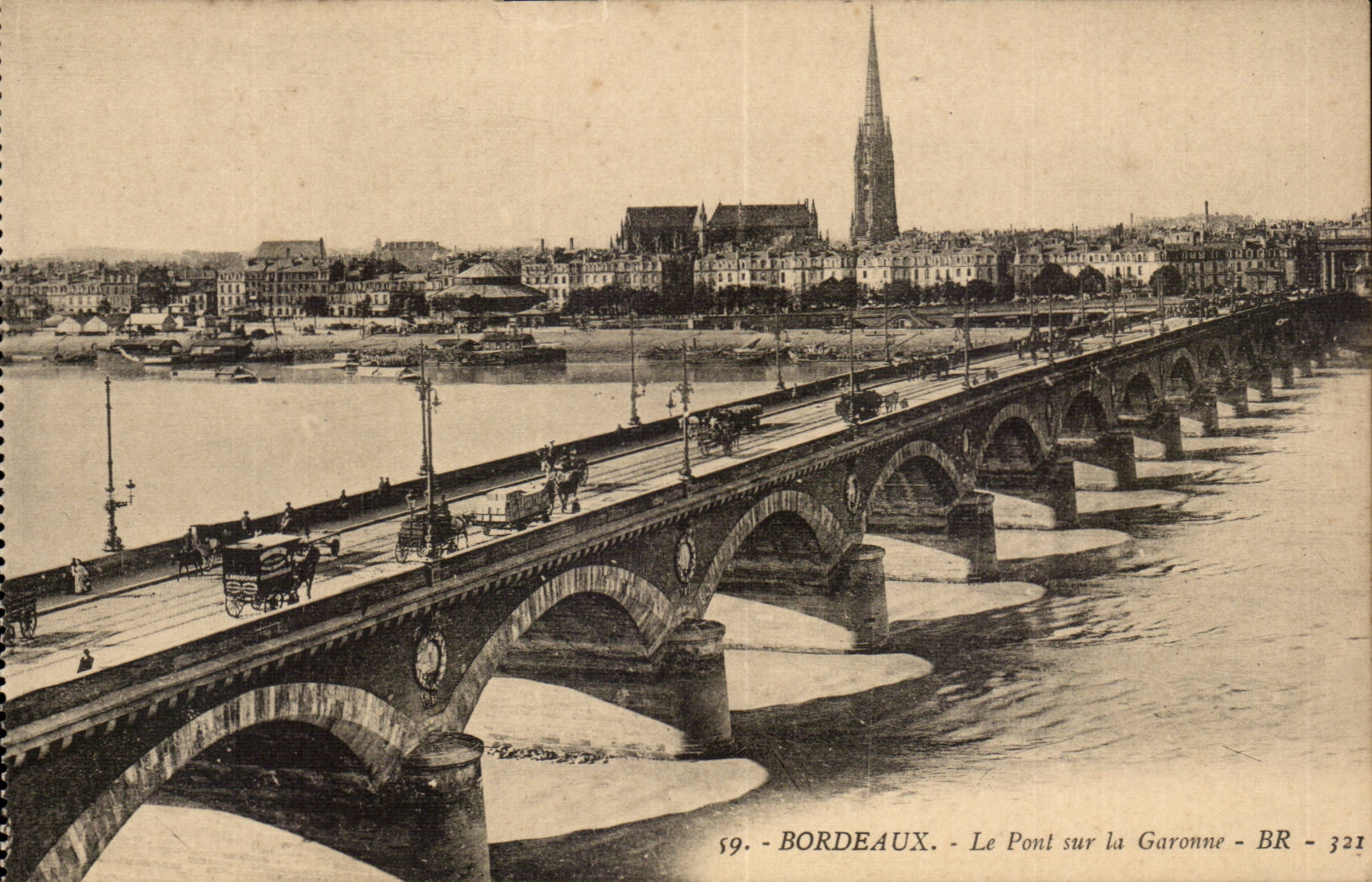 Bordeaux - Le Pont sur la Garonne - BR - 321