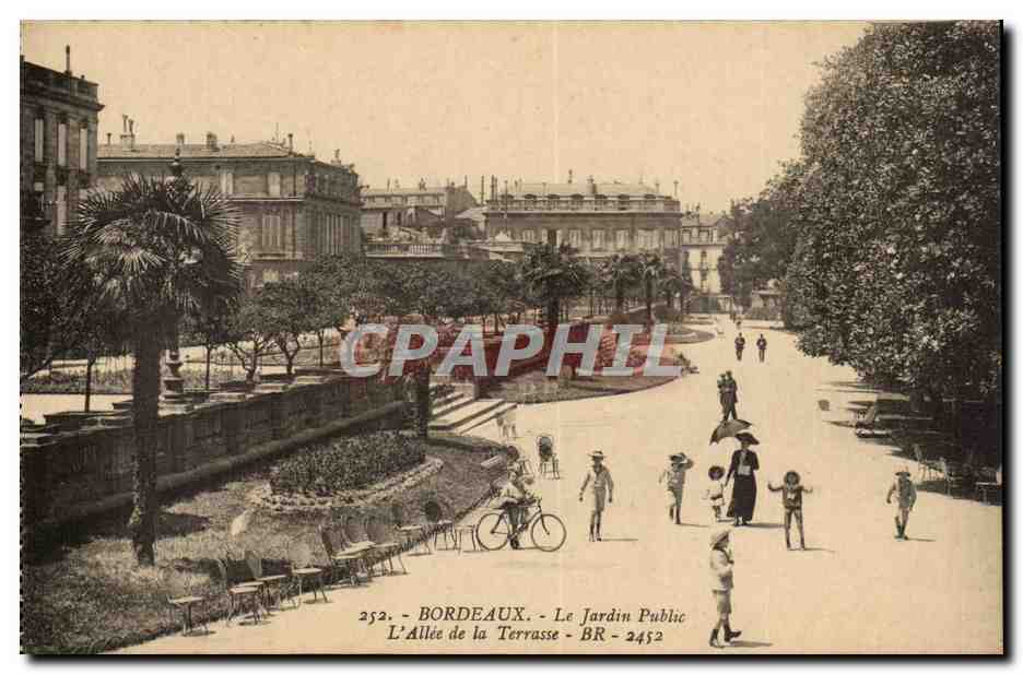 Bordeaux CPA Le jardin public L'allee de la terrasse
