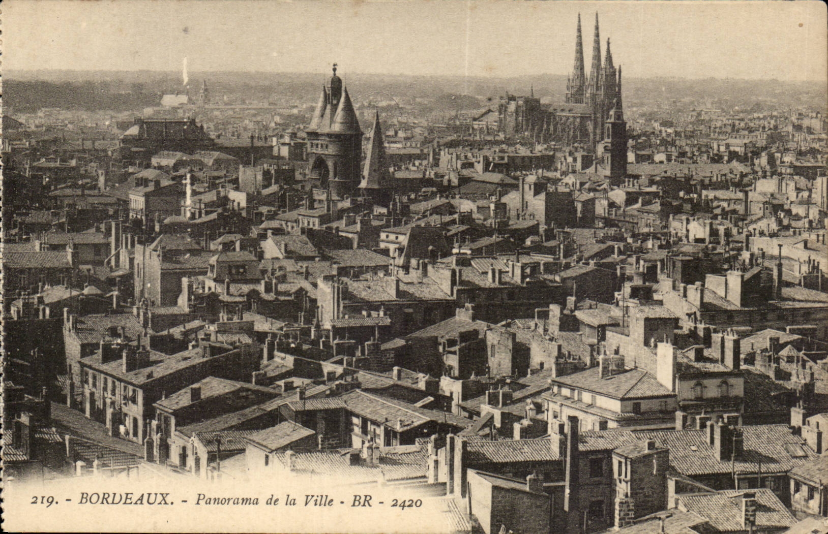 Bordeaux CPA Panorama de la ville